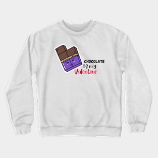 Music is my valentine printed Crewneck Sweatshirt